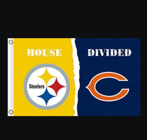 Pittsburgh Steelers and Chicago Bears Divided Flag 3x5ft.png