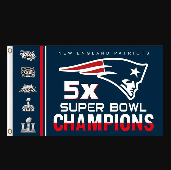 New England Patriots 5x Super Bowl Champion Flag 3x5ft.jpg