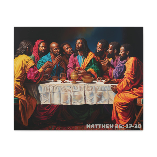 Black Jesus at The Last Supper Canvas Gallery Wraps.jpg