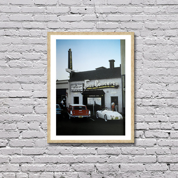 The Lighthouse Jazz Club Vintage Photo Poster Framed Canvas Print, Los Angeles Photos, Hermosa Beach, Vintage Poster, old city canvas.jpg