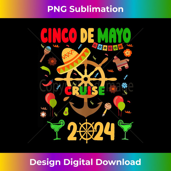 Cinco De Mayo cruise Squad 2024 Family Matching Mexican Tank Top - Trendy Sublimation Digital Download