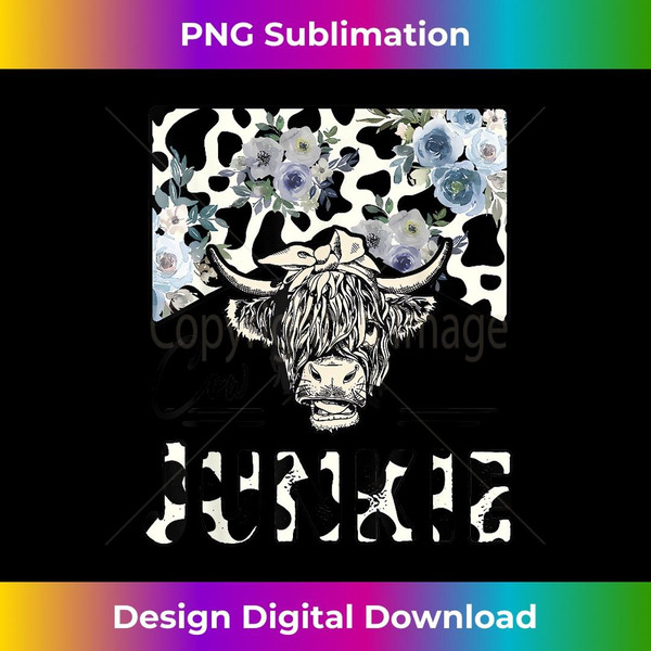 Funny Cowgirl Graphic Cow Junkie Country Girl - Retro PNG Sublimation Digital Download