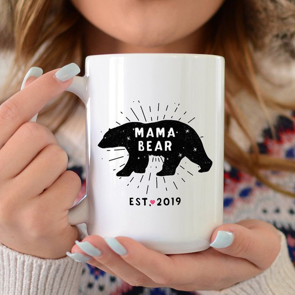 Mama Bear Mug, Mama Bear, Bear Mug, Mama Bear Coffee Mug, New Mom Gift, Mother's Day Gift, Mothers Day, New Mom Mug, New Parent Gift.jpg