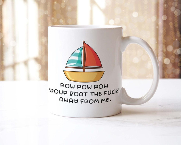 Funny Mug And Coaster Gift Set Row Your Boat Funny Coffee Tea Cup Novelty Gifts.jpg