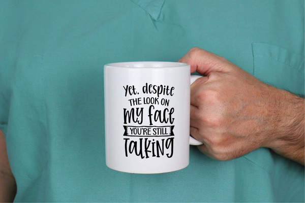 Sarcastic Mug And Coaster Gift Set Yet Despite The Look On My Face Coffee Gifts.jpg