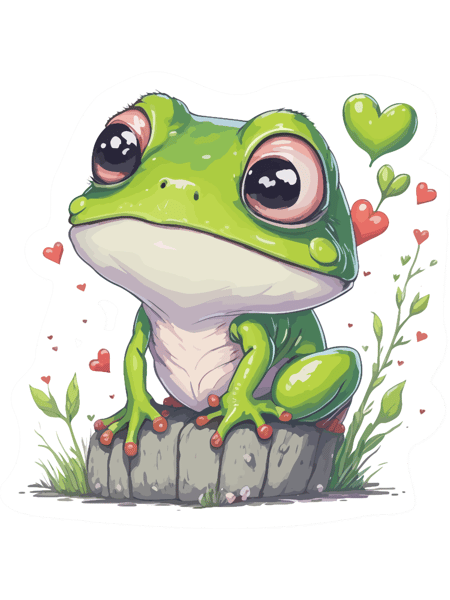 Minimal Cute Baby Frog .png