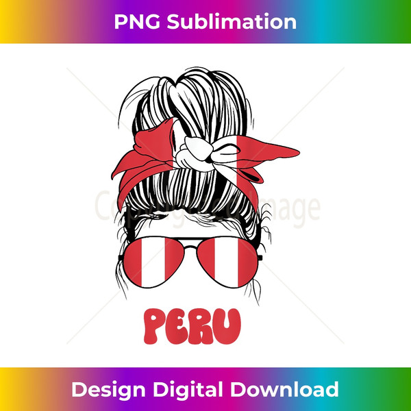 AC-20231130-3700_Peruvian Women Messy Bun, Latina Peru Flag For Girls 1559.jpg