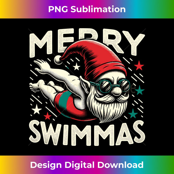 PS-20231130-6833_Swimming Gnome, Merry Swimmas, Swimmer Christmas Long Sleeve 3157.jpg