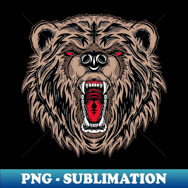 Bear Head - Stylish Sublimation Digital Download