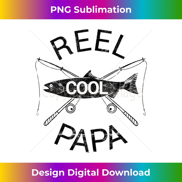 Reel Cool Papa Funny Father's Day Gift Fishing Grandpa Dad T