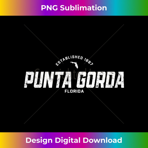 TF-20231216-5423_Punta Gorda Florida FL Vintage Athletic Sports Logo Long Sleeve 1820.jpg