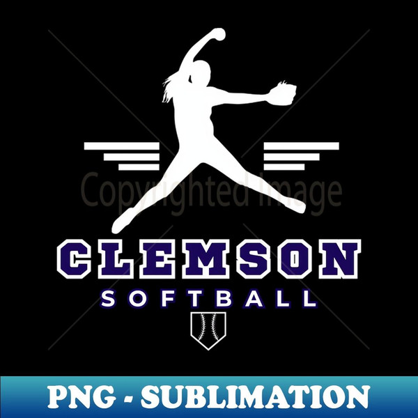 clemson tigers softball - Artistic Sublimation Digital File