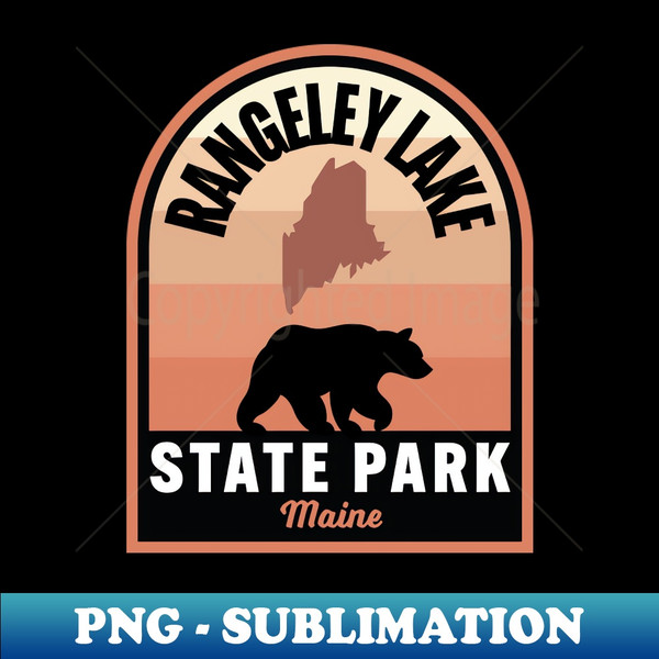 Rangeley Lake State Park ME Bear - Professional Sublimation Digital Download