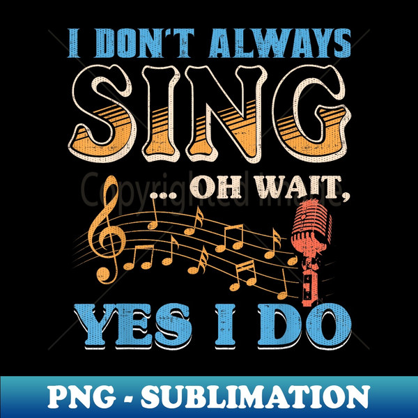 Music Singer - Premium Sublimation Digital Download