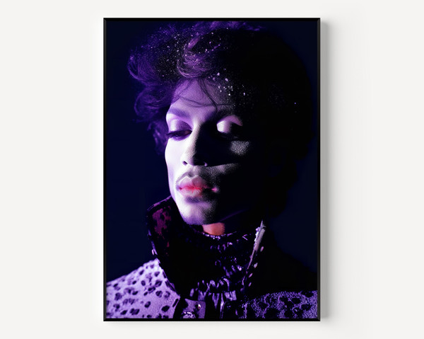 Prince Wall Art Poster Prince Print Famous Photography Man Portrait Painting Vintage Photograph Portrait Famous Poster for Fans.jpg