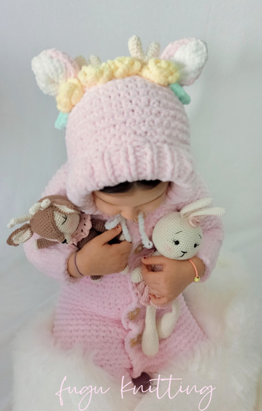 Pink Hooded Elegant Deer Baby Girl Winter Clothes and Booties (7).jpg