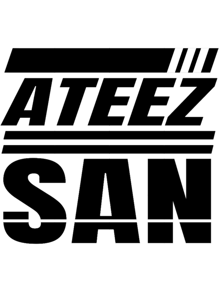 ATEEZ Atiny KPOP Choi San Logo Fan Design .png
