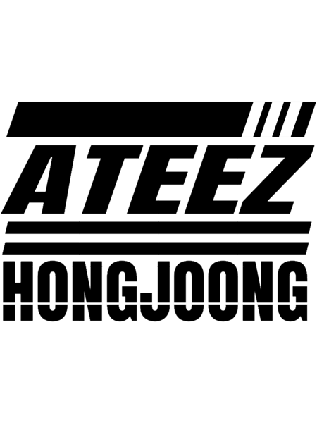 ATEEZ Atiny KPOP Song Kim Hongjoong Logo Fan Design .png