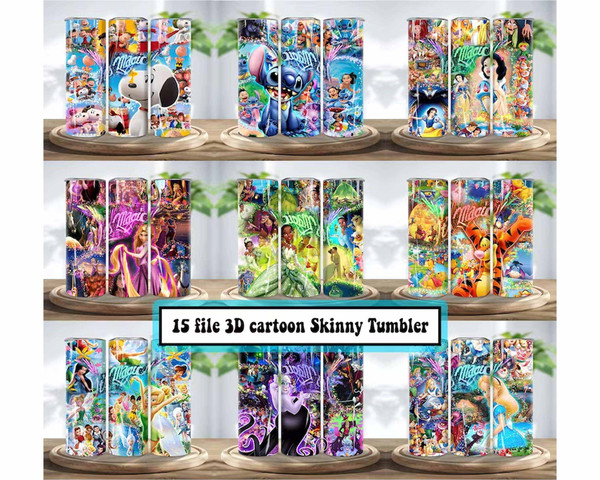 20oz Cartoon Tumbler Bundle, All Cartoon Character Sublimation, Kids Tumbler PNG, Sublimations, Cartoon Tumbler Designs 2.jpg