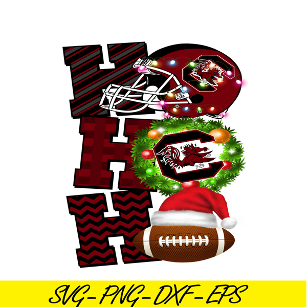 NFL23112378-South Carolina Gamecocks PNG Merry Christmas Football PNG NFL PNG.png