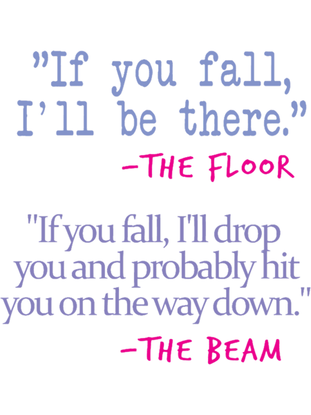 If You fall floor beam quote on White .png