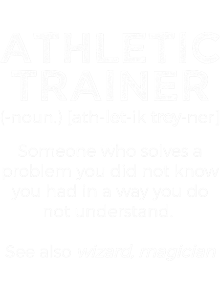 Athletic Trainer Definition Someone Who Solves A Problem .png