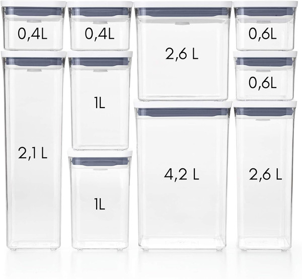OXO Good Grips 10-Piece POP Container Set, White-2.jpg