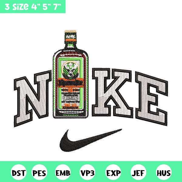 Bottle x nike logo embroidery design, Nike embroidery, Embroidery file, Embroidery shirt, Nike design, Digital download.jpg