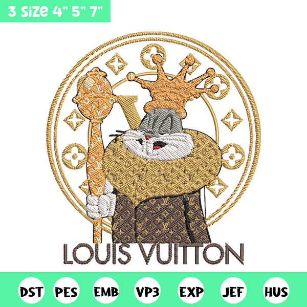 Bunny cartoon lv Embroidery Design, Lv Embroidery, Embroidery File, Brand Embroidery, Logo shirt, Digital download.jpg