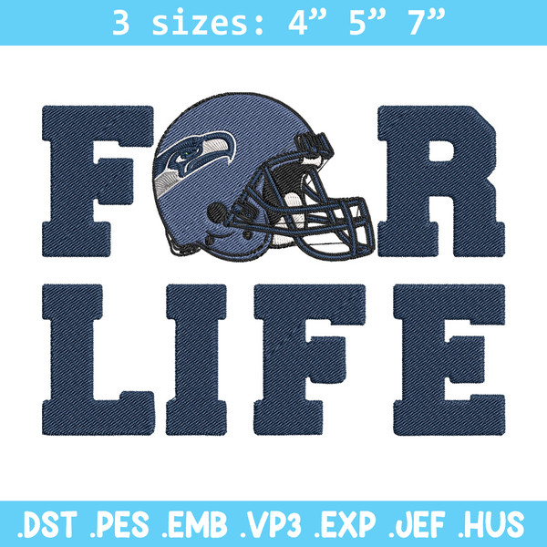 Seattle Seahawks For Life embroidery design, Seahawks embroidery, NFL embroidery, sport embroidery, embroidery design..jpg