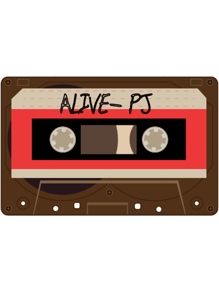 Vintage Cassette tape, Alive-PJ.png