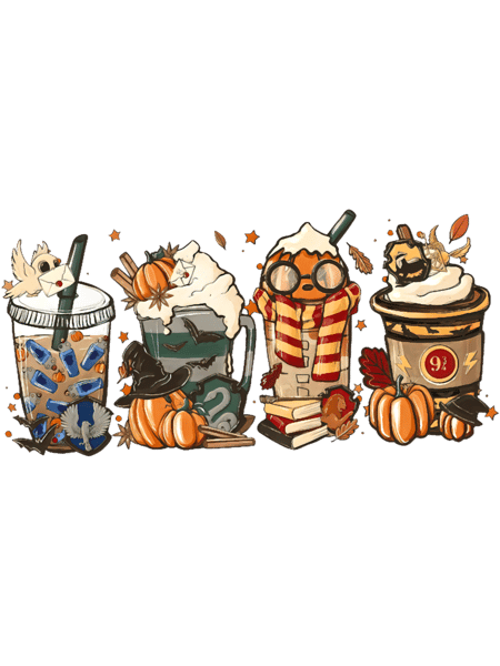 Magic Fall Hallowee HP Fan Pumpkin Spice Latte, Fall Coffee Magic Harry Potter HarrypotterT.png