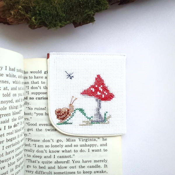 Hand Drawn Red Mushroom Bookmark Witchy Unique Bookmark,  UK