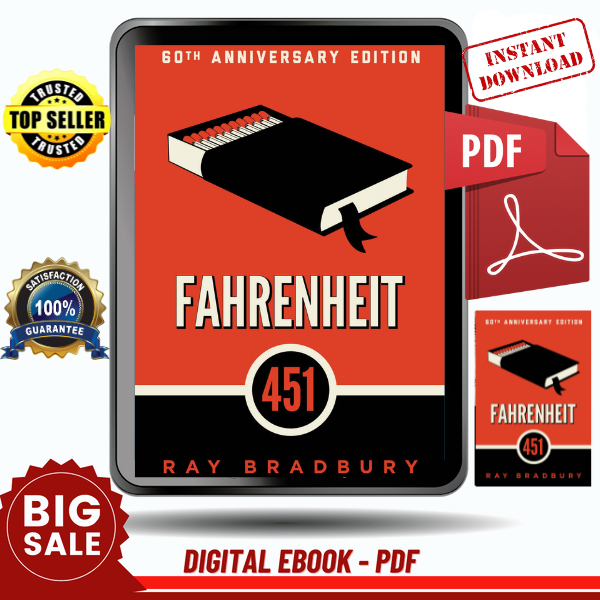 Fahrenheit 451 A Novel by Ray Bradbury - Instant Download, Etextbook, Digital Books PDF book, E-book, Ebook, eTextbook, PDF ebook download, Ebook download, Digi