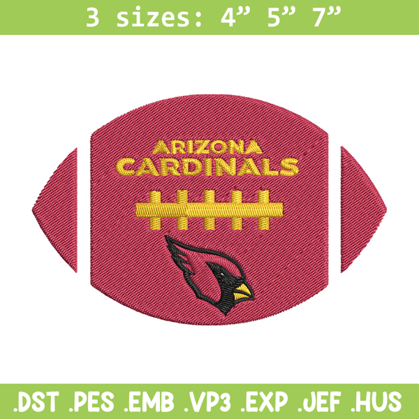Arizona Cardinals Ball embroidery design, Cardinals embroidery, NFL embroidery, sport embroidery, embroidery design..jpg