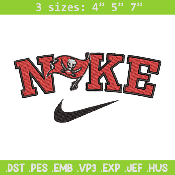 Tampa Bay Buccaneers embroidery design, NFL embroidery, Nike design, Embroidery file,Embroidery shirt, Digital download.jpg