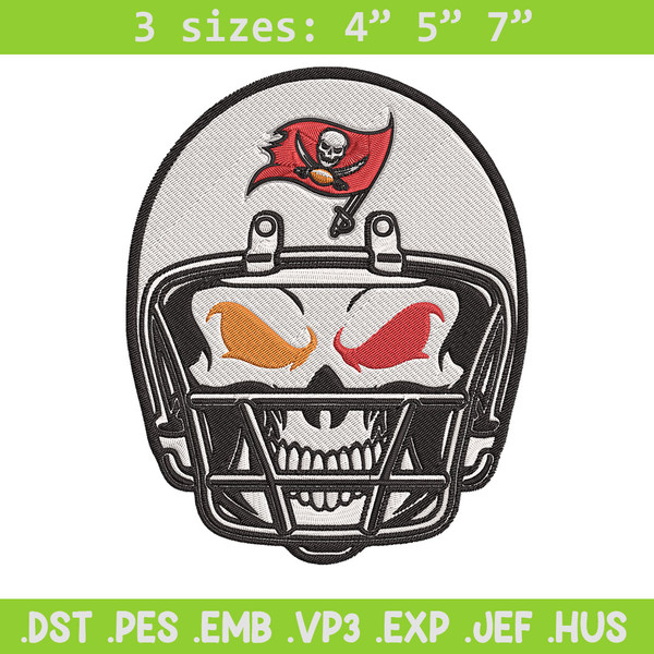 Tampa Bay Buccaneers skull embroidery design, Buccaneers embroidery, NFL embroidery, logo sport embroidery..jpg