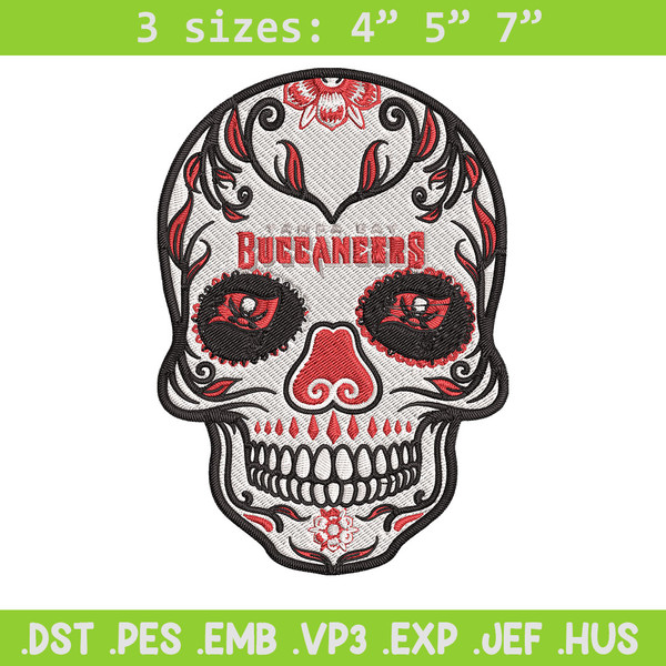 Tampa Bay Buccaneers skull embroidery design, Tampa Bay Buccaneers embroidery, NFL embroidery, logo sport embroidery.jpg