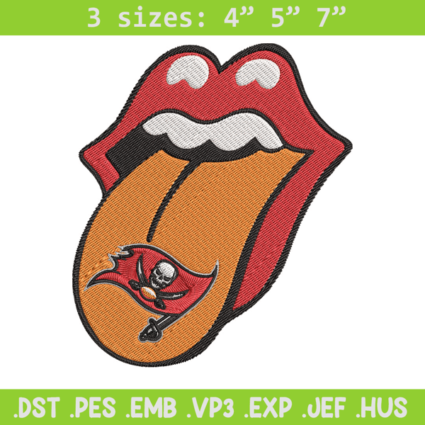 Tampa Bay Buccaneers Tongue embroidery design, Tampa Bay Buccaneers embroidery, NFL embroidery, logo sport embroidery..jpg