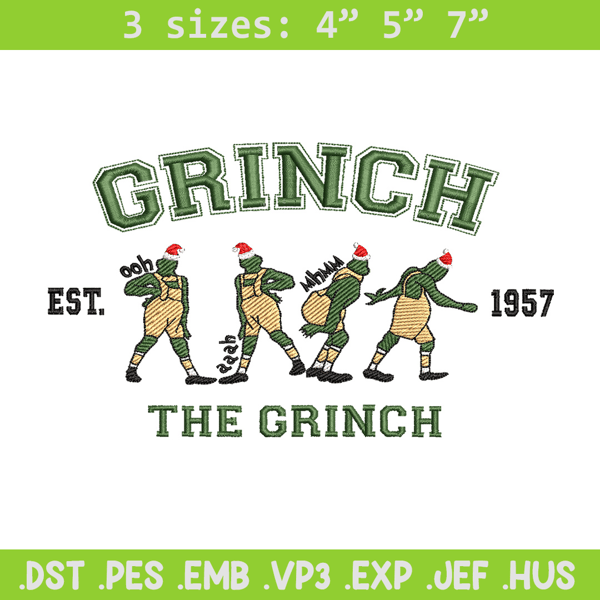 The grinch est embroidery design,Grinch embroidery, Chrismas design, Embroidery shirt, Embroidery file, Digital download.jpg