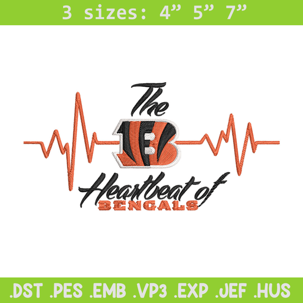 The heartbeat of Cincinnati Bengals embroidery design, Cincinnati Bengals embroidery, NFL embroidery, sport embroidery..jpg
