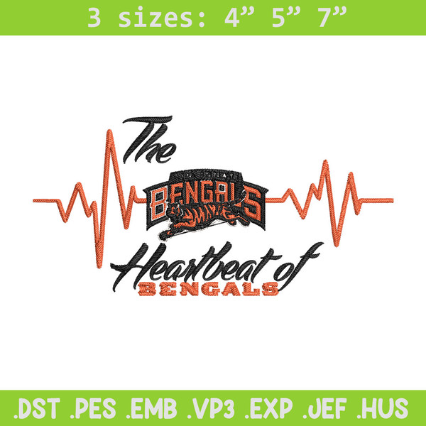 The heartbeat of Cincinnati Bengals embroidery design, Cincinnati Bengals embroidery, NFL embroidery, sport embroidery.jpg