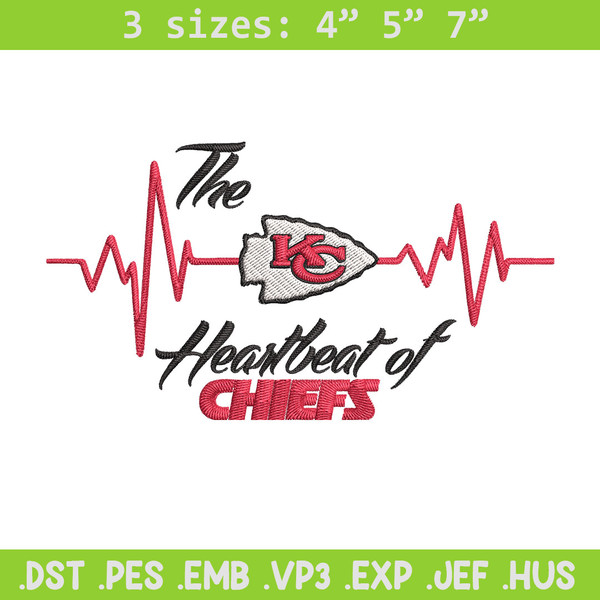 The heartbeat of Kansas City Chiefs embroidery design, Kansas City Chiefs embroidery, NFL embroidery, sport embroidery..jpg