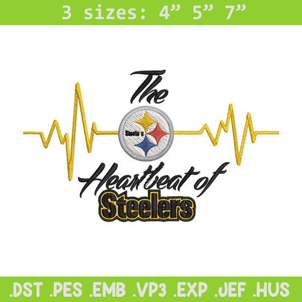 The heartbeat of Pittsburgh Steelers embroidery design, Steelers embroidery, NFL embroidery, logo sport embroidery..jpg