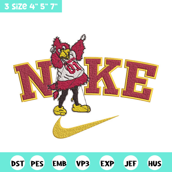Cardinals NIKE embroidery design, NCAA embroidery, Nike design, Embroidery file, Embroidery shirt,Digital download.jpg