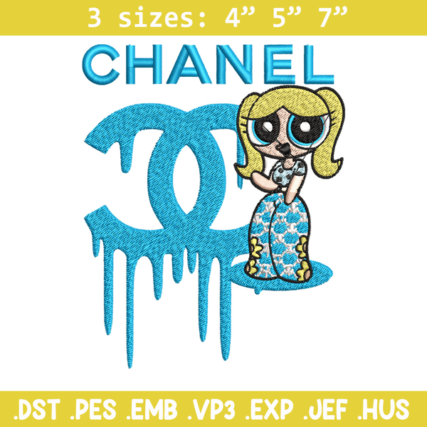 Chanel blue girl Embroidery Design, Chanel Embroidery, Brand Embroidery, Embroidery File, Logo shirt, Digital download.jpg