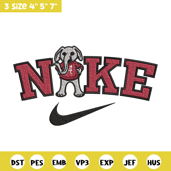 Alabama Crimson Tide embroidery design, NCAA embroidery, Nike design, Embroidery file,Embroidery shirt,Digital download.jpg