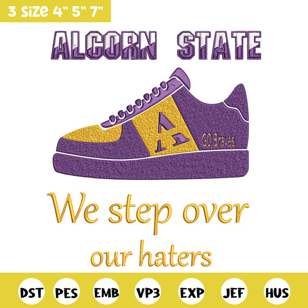Alcorn State University logo embroidery design,NCAA embroidery, Sport embroidery,logo sport embroidery,Embroidery design.jpg