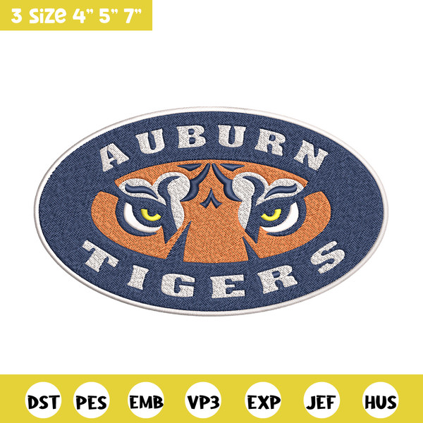 Auburn Tigers logo embroidery design, NCAA embroidery,Sport embroidery, logo sport embroidery, Embroidery design.jpg