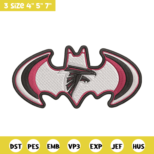 Batman Symbol Atlanta Falcons embroidery design, Falcons embroidery, NFL embroidery, sport embroidery, embroidery design.jpg